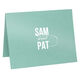 Modern Couple Folded Shimmer Note Cards Image 6 of 8
